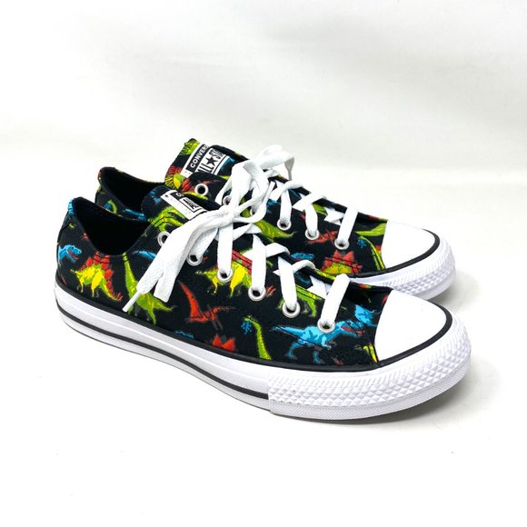 💖MEGA SALE💖Converse Ctas OX Black Bleached Cyan Shoes Junior Canvas 670350C - Picture 3 of 10